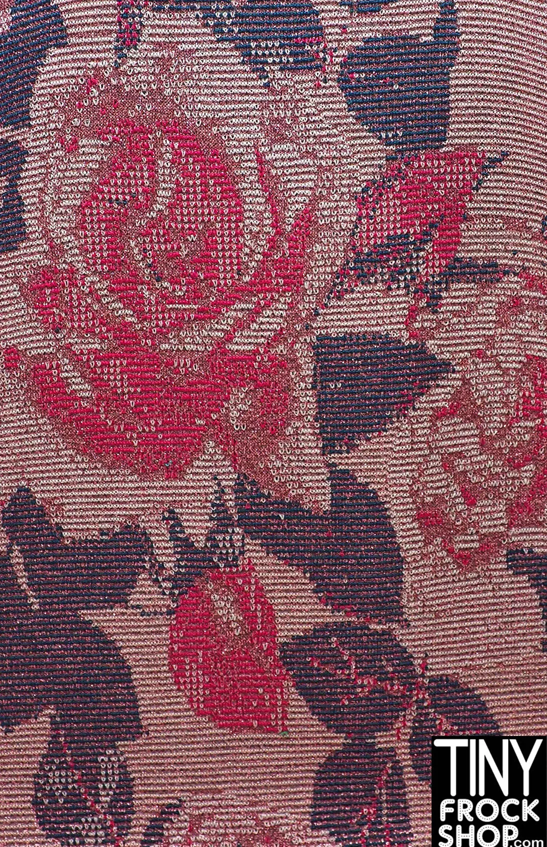 12" Fashion Doll F0072 Rose Knit Fabric