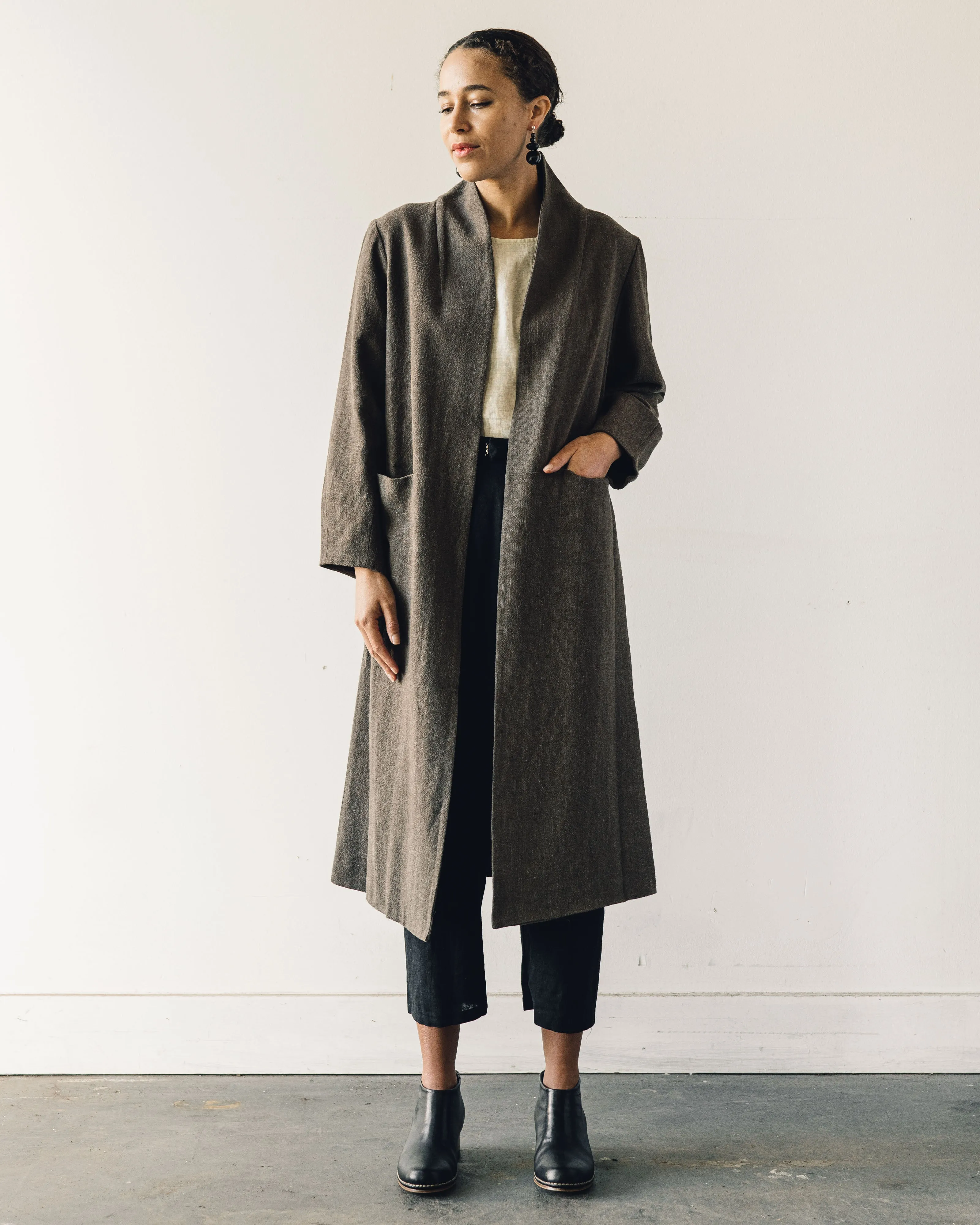 7115 Signature Open Fall Coat, Olive