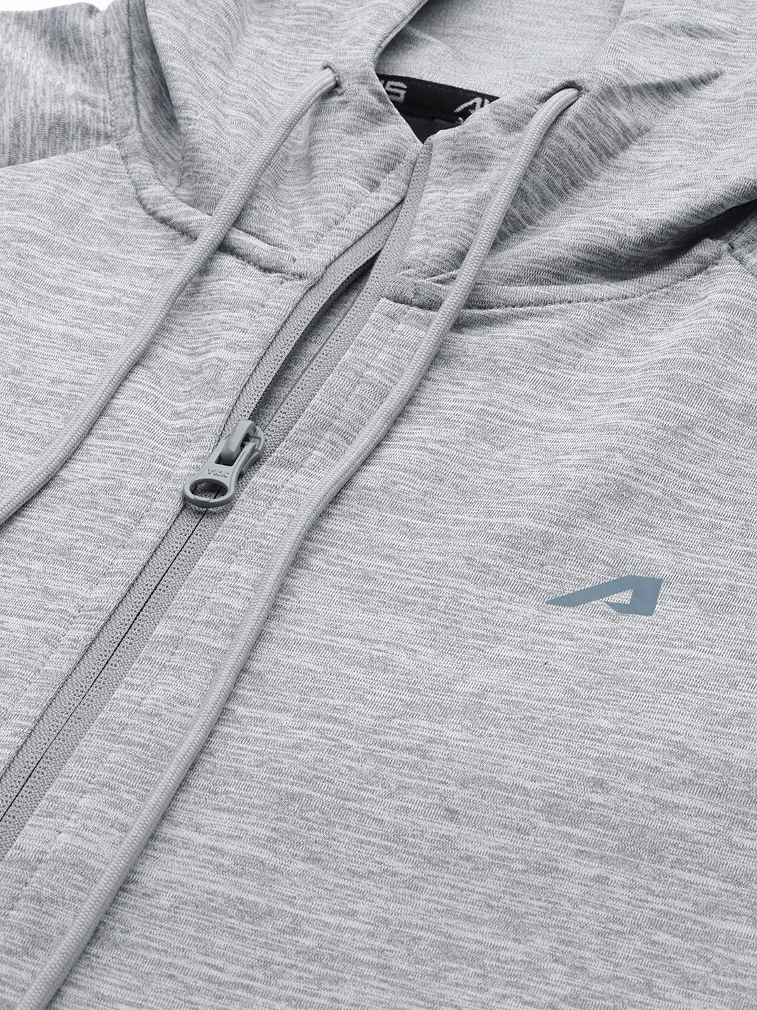 Alcis Men Charcoal Grey Typography Running Sporty Jacket