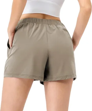 Athletic Shorts for Women High Waisted Workout Active Running Shorts Quick Dry Sports Yoga Gym Shorts