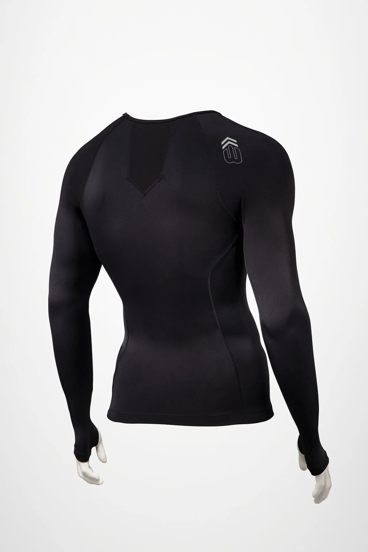 BASE Men's Long Sleeve Compression Tee - Black