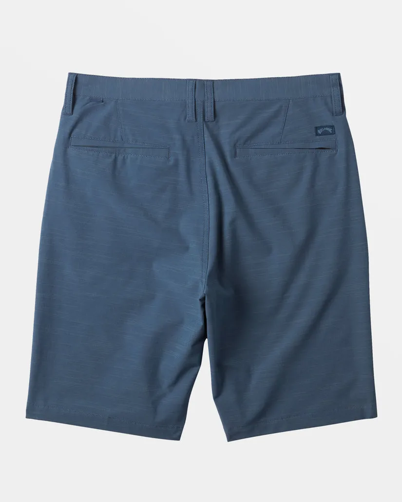 Billabong Crossfire Slub 21" Hybrid Submersible Shorts - SLATE BLUE