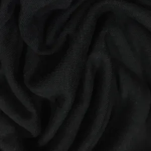 Black Bamboo/Spandex Jersey Fabric - 140 GSM