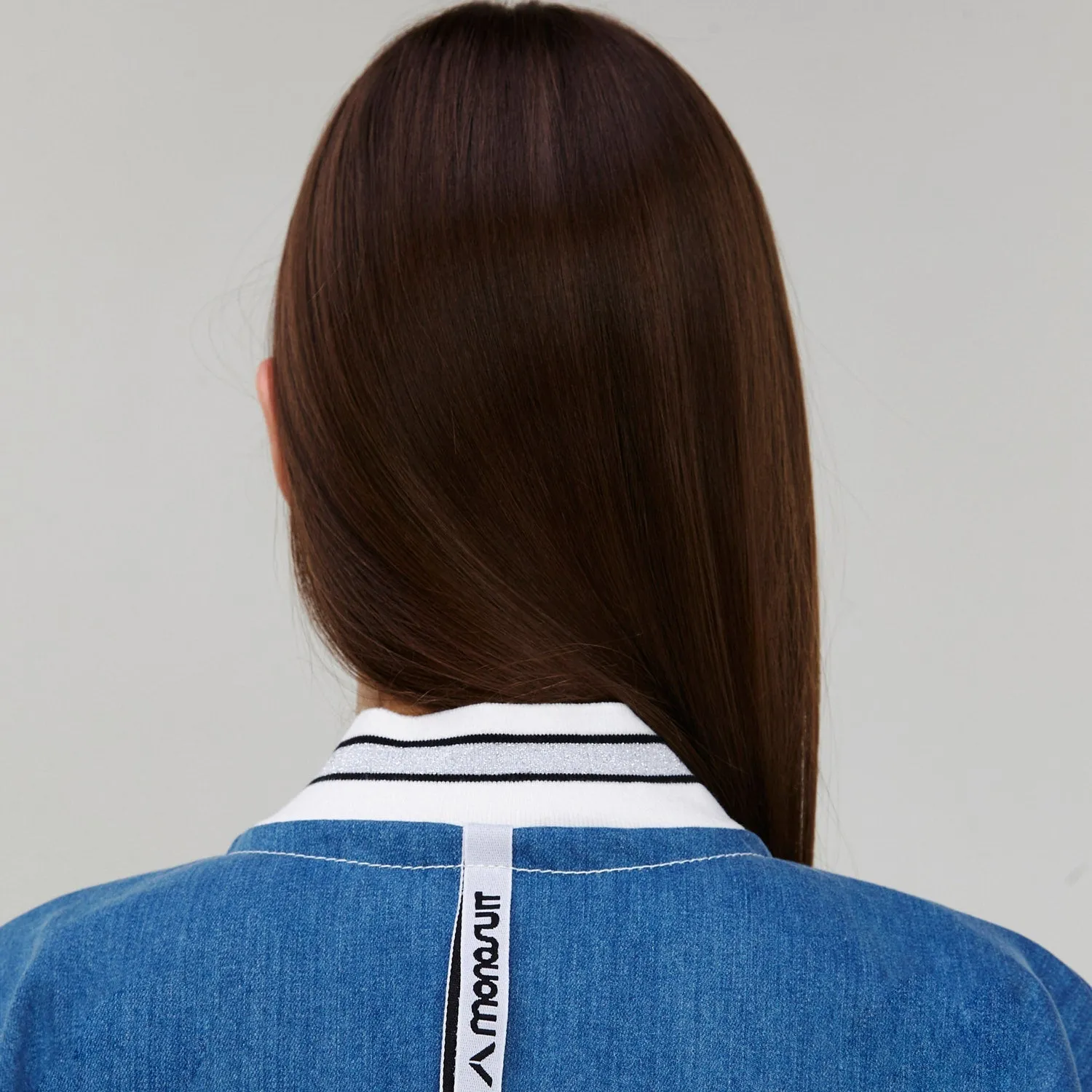 Blue Long Sleeve Casual Zip-Up Bomber Jumpsuit