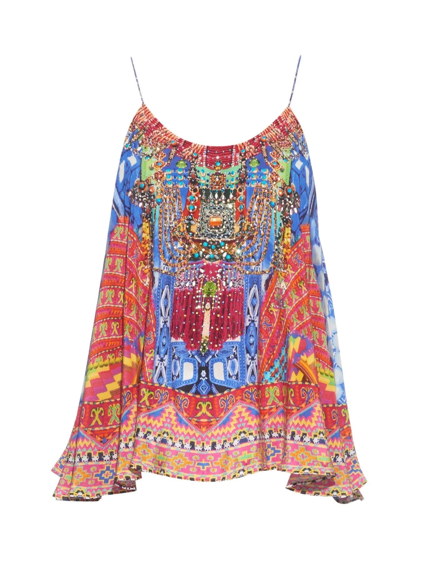Bohemian Vintage Loose Casual Floral Suspender Top