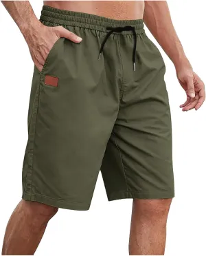 Cathalem Mens Shorts Casual Drawstring Lounge Shorts Elastic Waist Big and Tall Summer Shorts Plus Size Athletic Gym Shorts