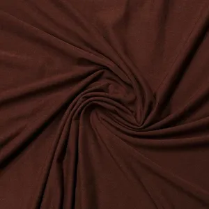 Chestnut Bamboo/Spandex Rib Knit Fabric - 2x2