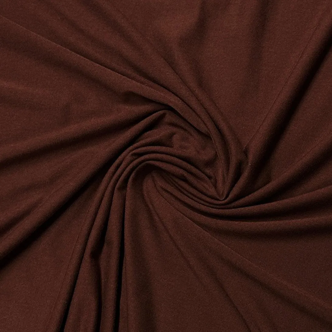 Chestnut Bamboo/Spandex Rib Knit Fabric - 2x2