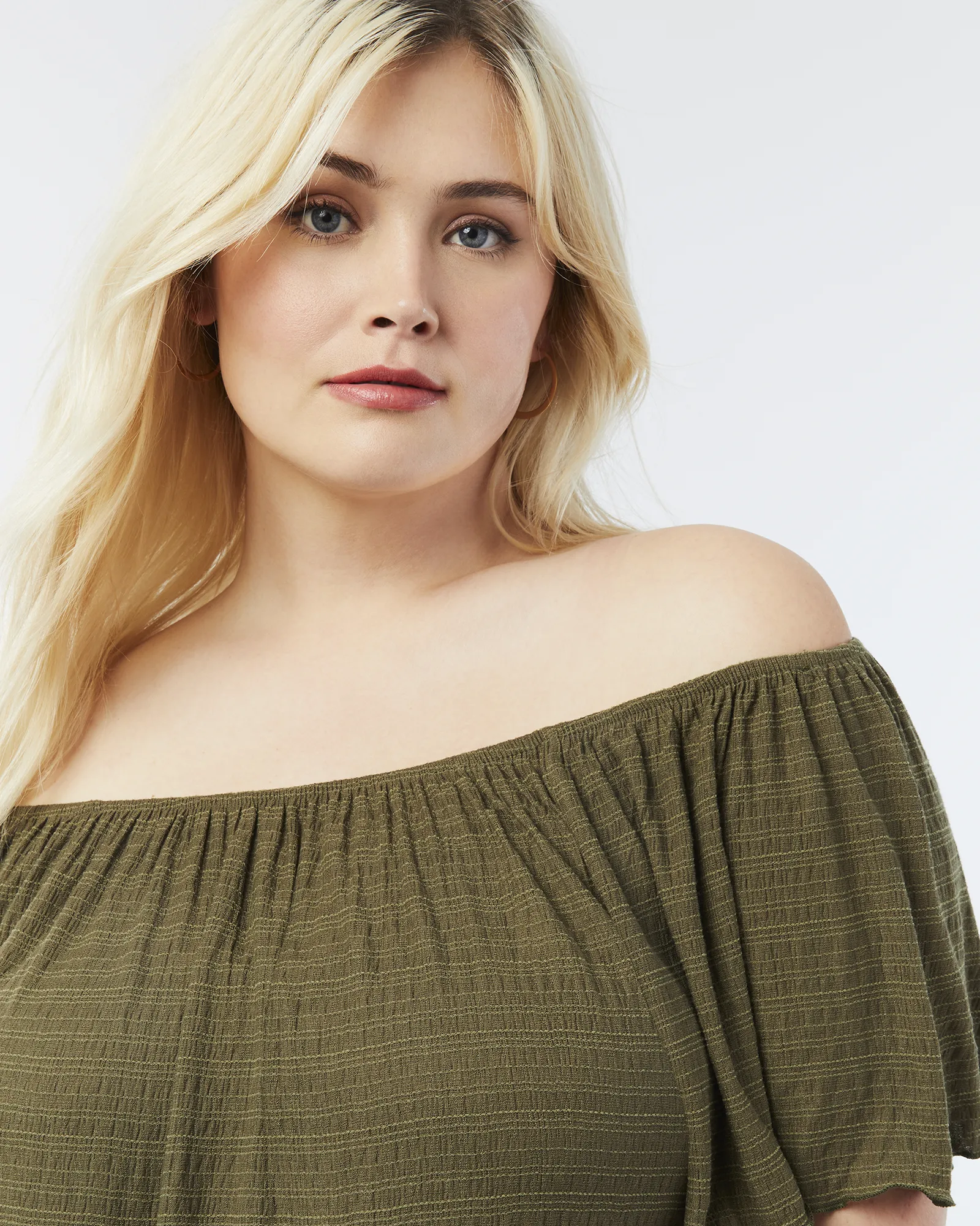 Chrissy Peasant Top | Olive Green
