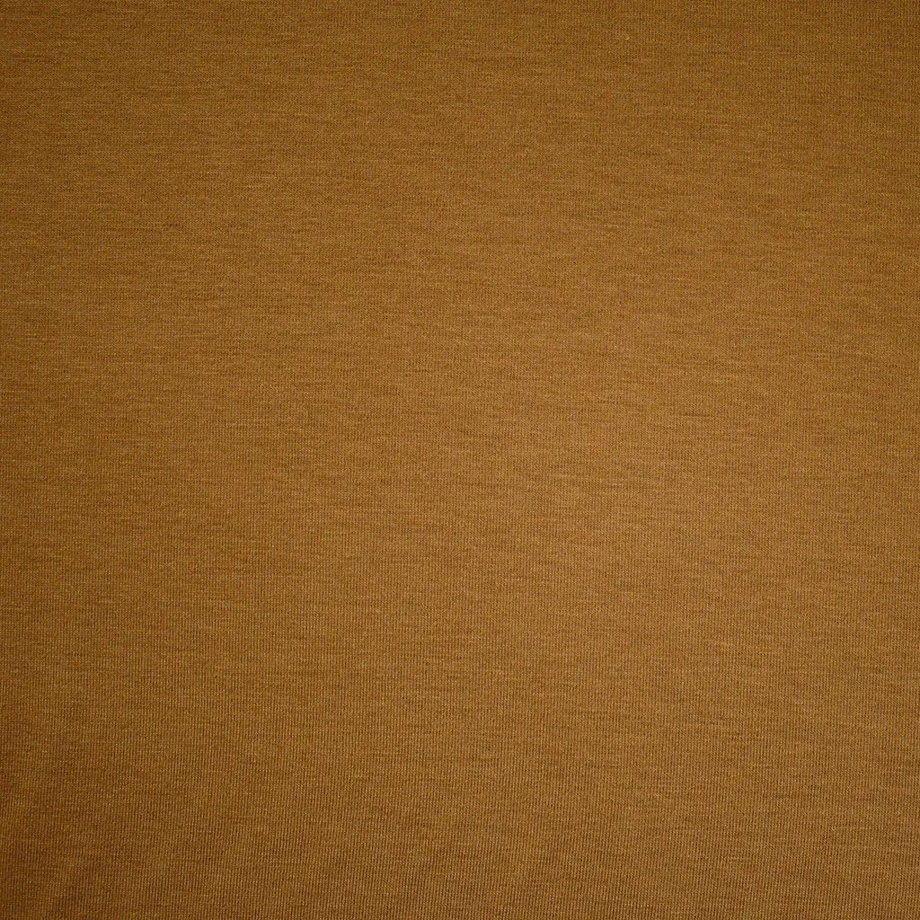 Cotton Modal Jersey Knit Solid Ochre