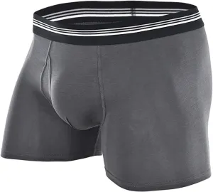 CRNTCEM Men's Underwear Cotton Boxer Briefs Breathable Casual Basics Boxers Soft Comfort Trunks Underwear