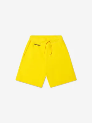 Dsquared2 Kids Sports Edition.07 Shorts In Yellow