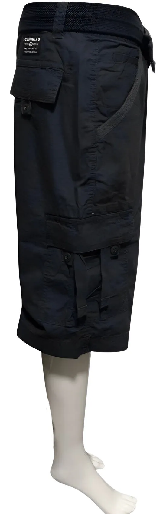 ^ECKO UNLIMITED^ (NAVY) BELTED CARGO SHORTS (WAIST 30”)