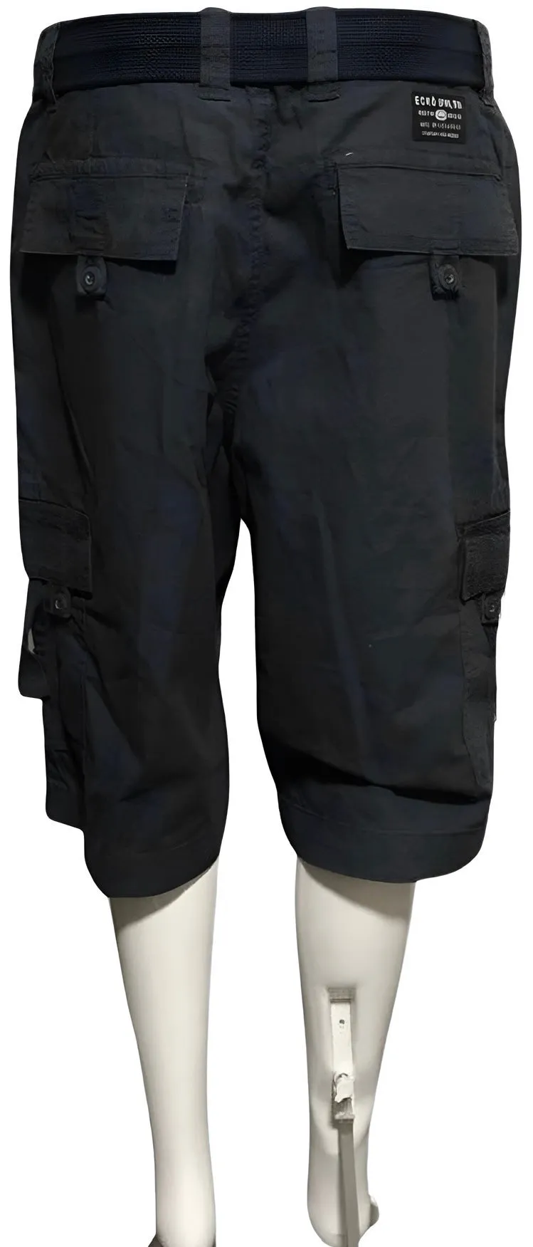 ^ECKO UNLIMITED^ (NAVY) BELTED CARGO SHORTS (WAIST 30”)