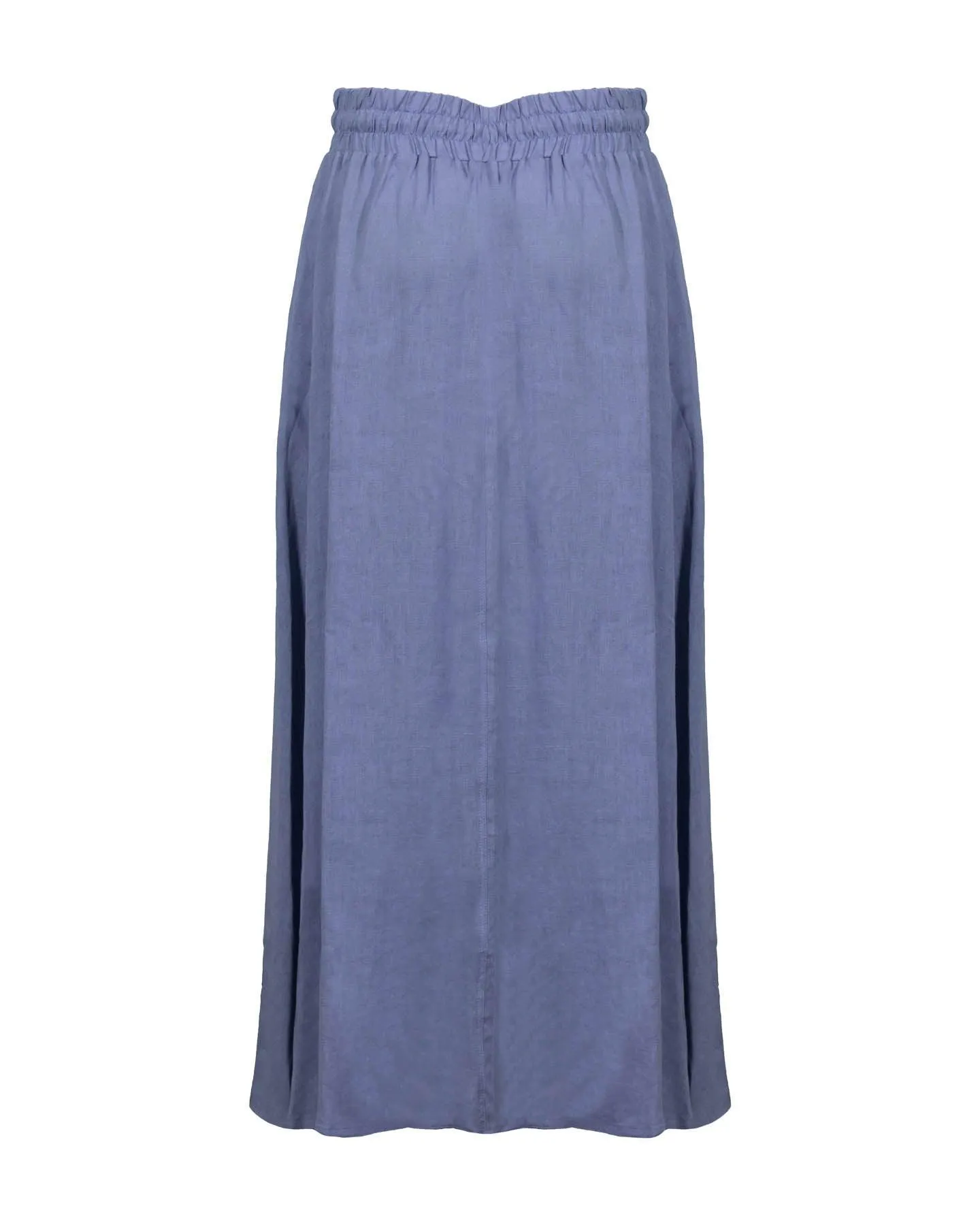 Flared Linen Long Skirt