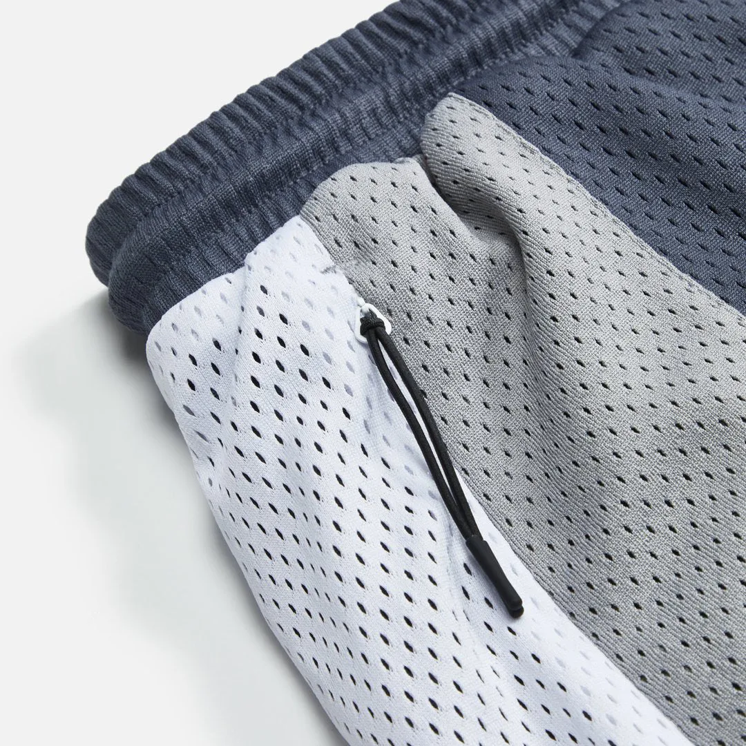 Gray Sports Mesh Shorts Shorts