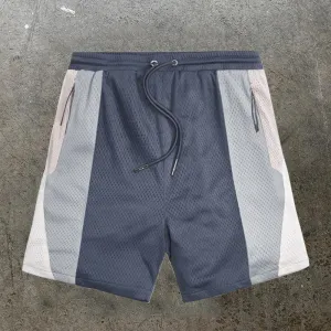 Gray Sports Mesh Shorts Shorts