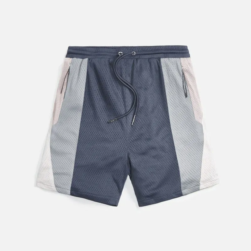 Gray Sports Mesh Shorts Shorts