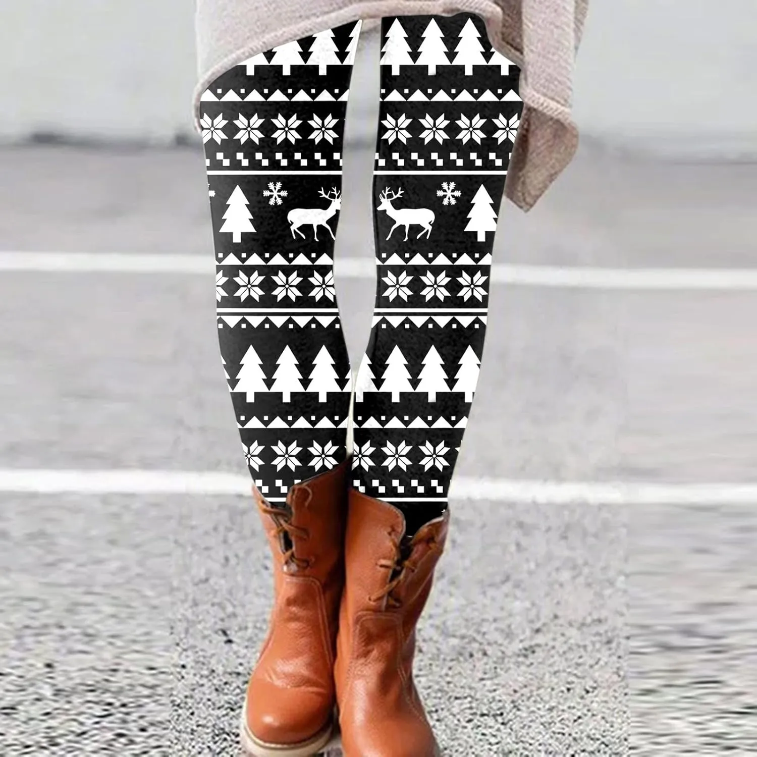 LCMTWX Women's Fleece Lined Legging Pants Casual Elastic Slim Long Boot Women Pants Plus Size Yoga Pants for Women