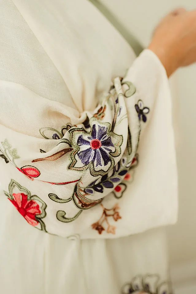 Long Floral Kimono
