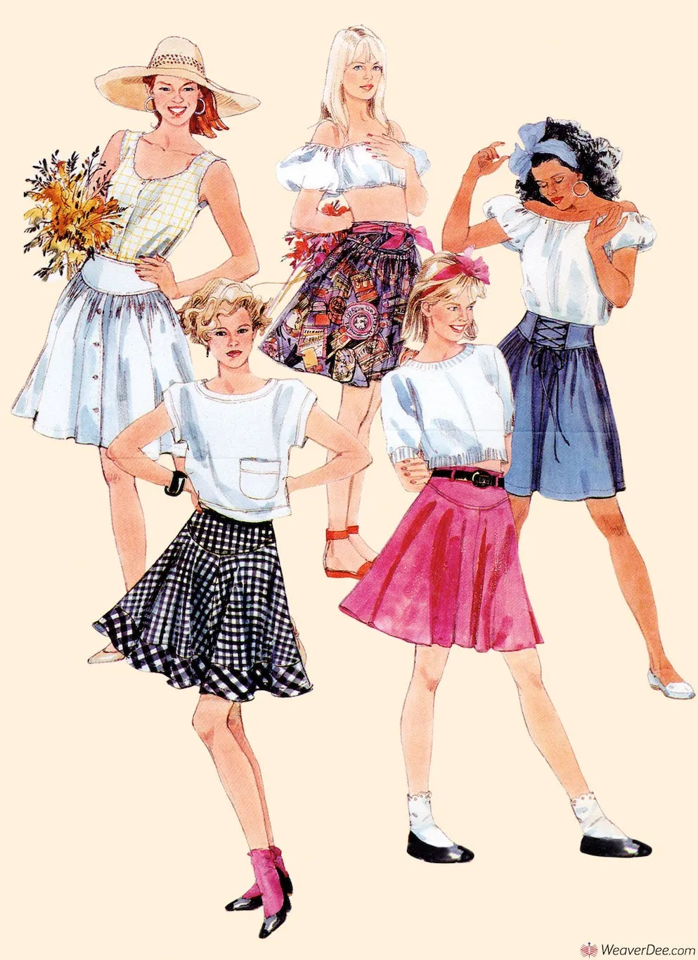 McCall's Pattern M8319 Misses' Skirts - Vintage 1980s