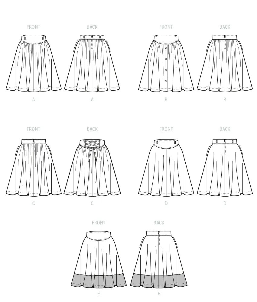 McCall's Pattern M8319 Misses' Skirts - Vintage 1980s