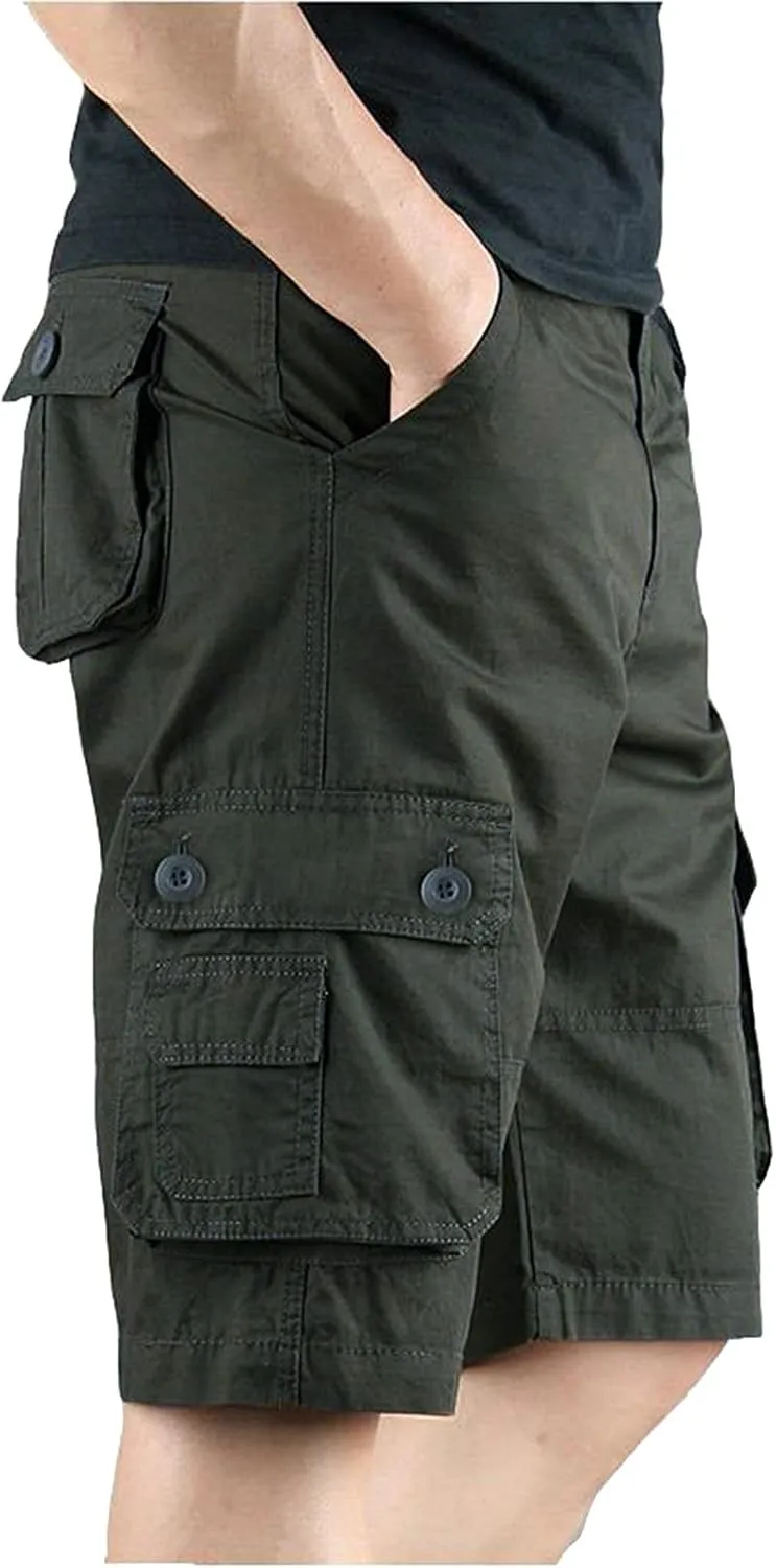 Mens Cargo Shorts and Pants Leisure Color Fashion Men's Solid Summer Men's Pants Shorts Men Cargo Union Cargo Shorts