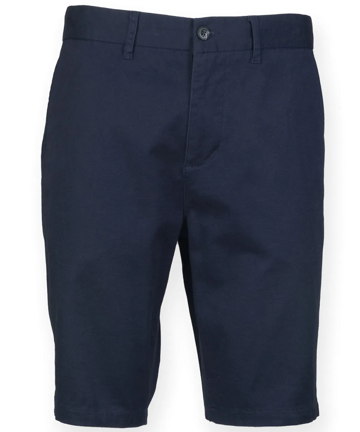 Navy - Stretch chino shorts