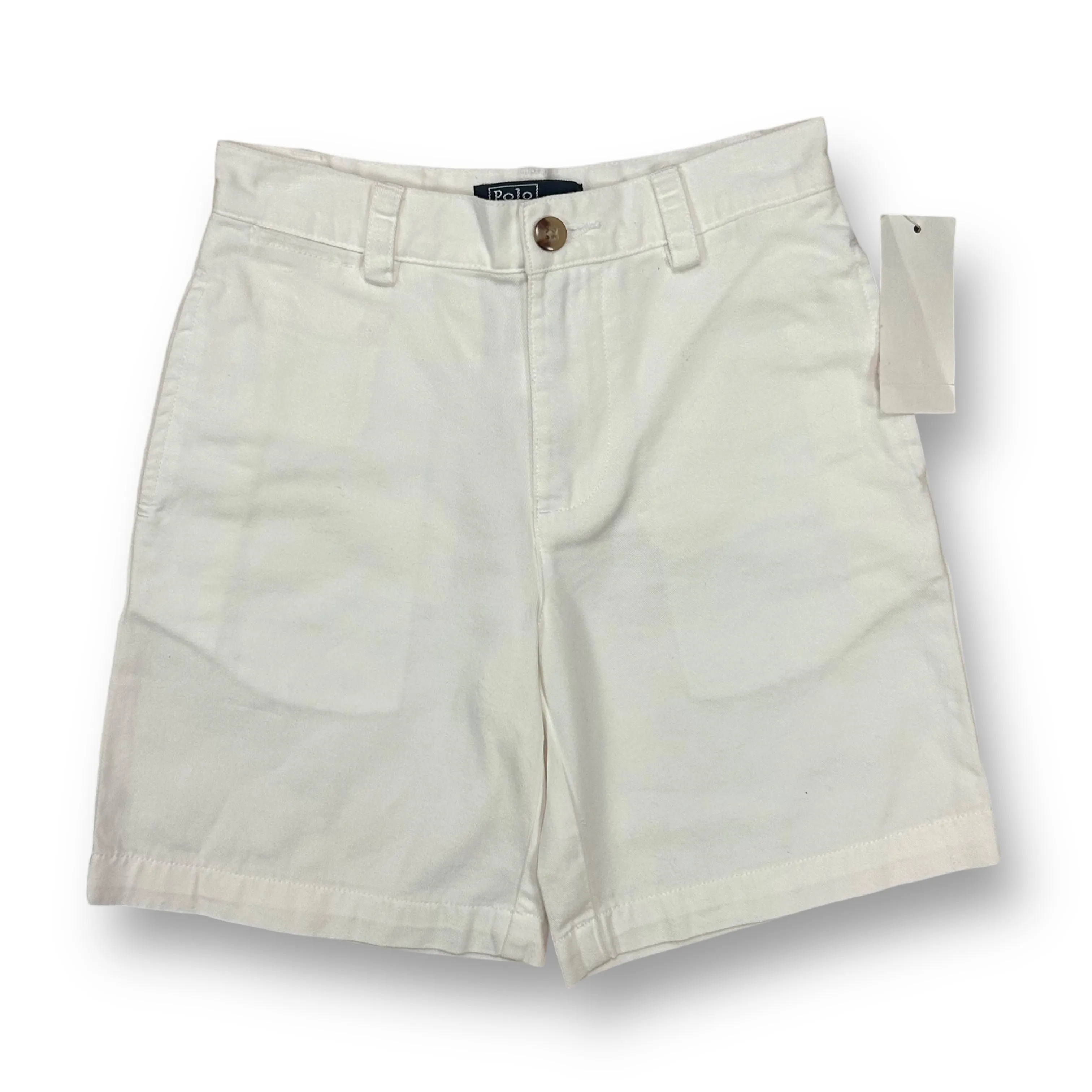 NEW! Boys Polo Size 5 White Chino Shorts