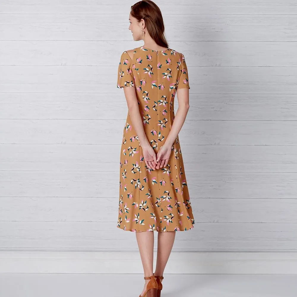 Newlook Pattern N6652 Misses' Fit & Flared Dress With Length & Sleeve Variations