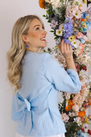 Ophelia Blouse Sky Blue