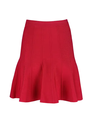 panelled mini skirt