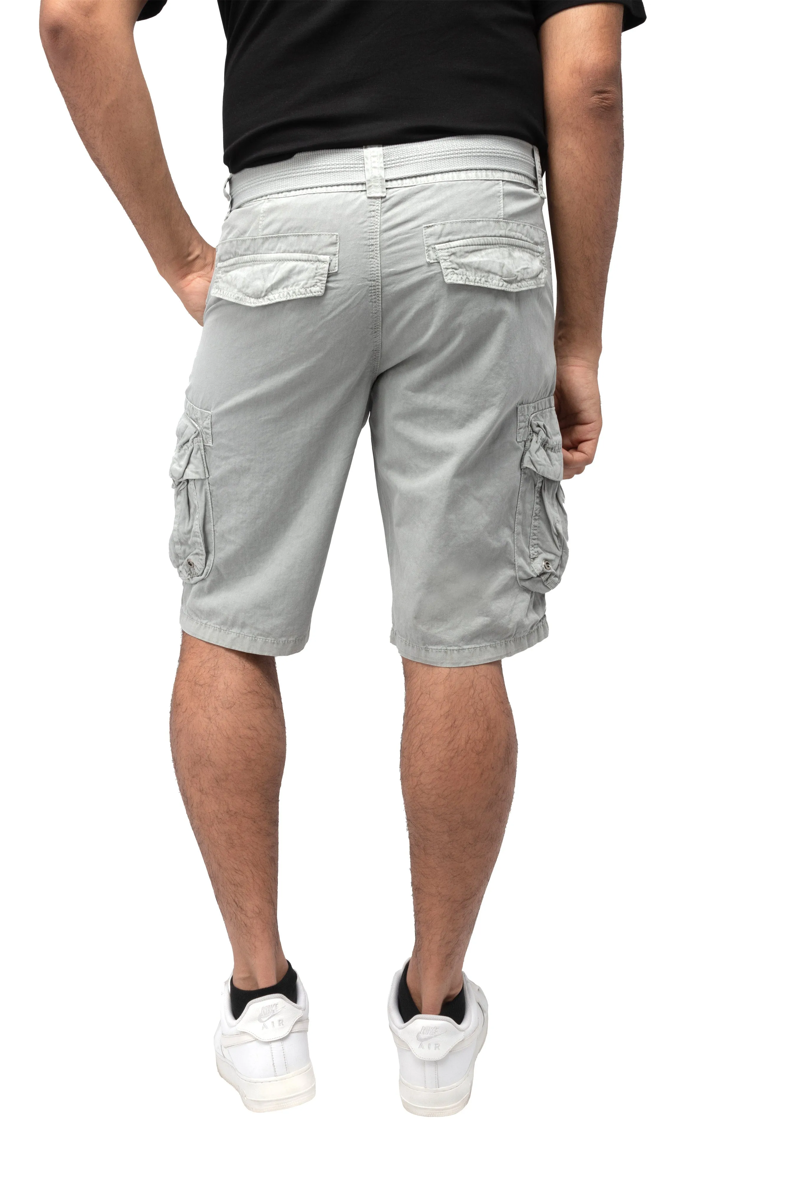 RAW X Men's Belted 12.5" Inseam Cargo Shorts