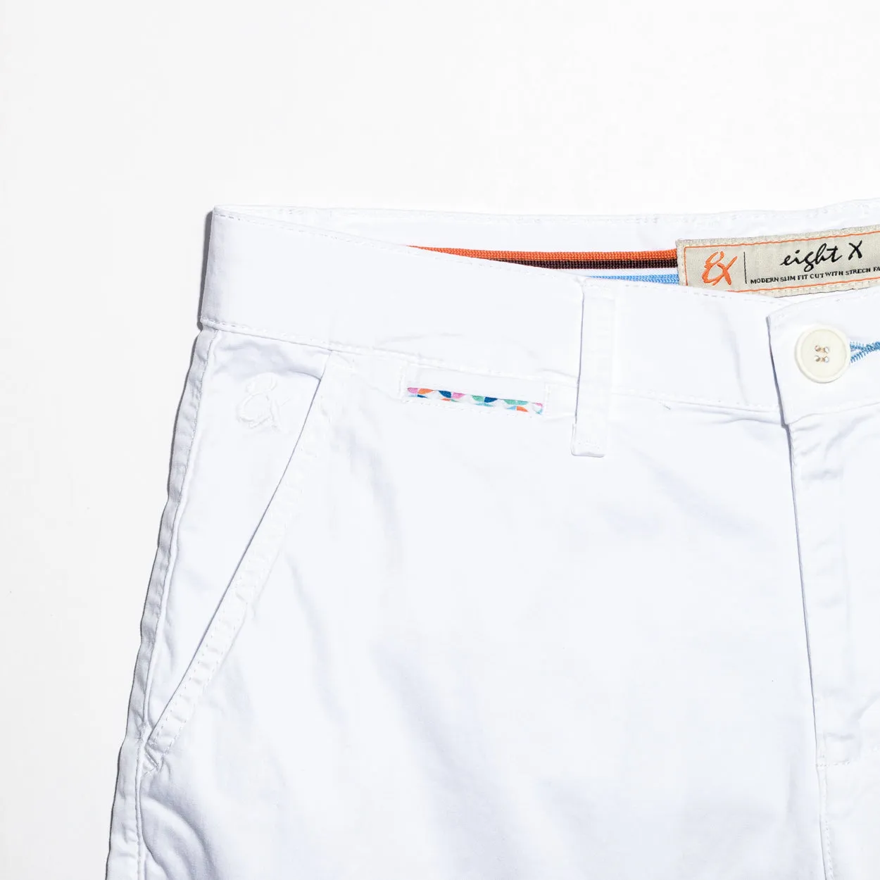 Premium Quality White Regalia Chino Shorts