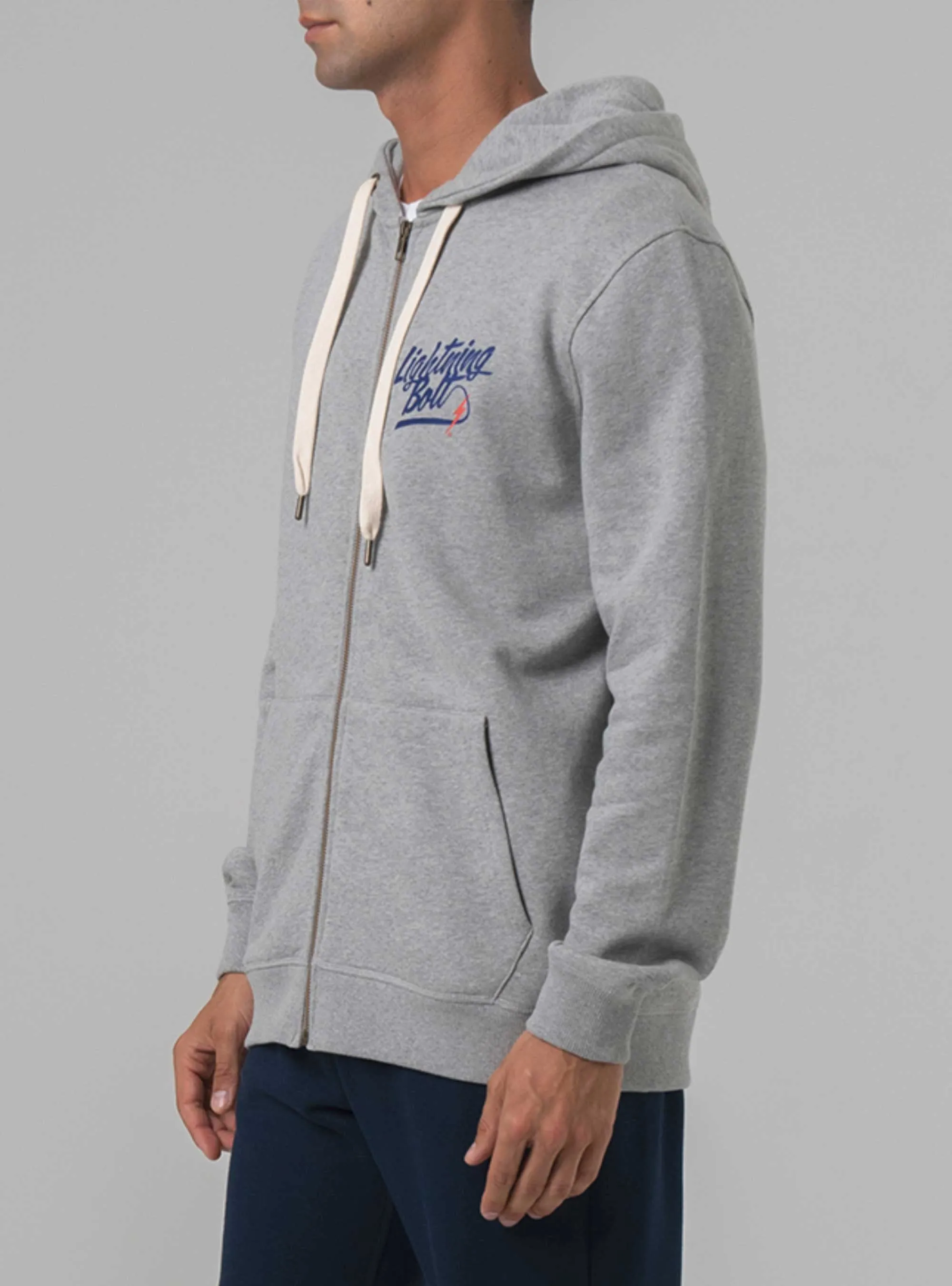 REGULAR ZIP HOODIE WITH FRONT AND BACK PRINT