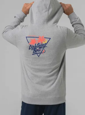 REGULAR ZIP HOODIE WITH FRONT AND BACK PRINT