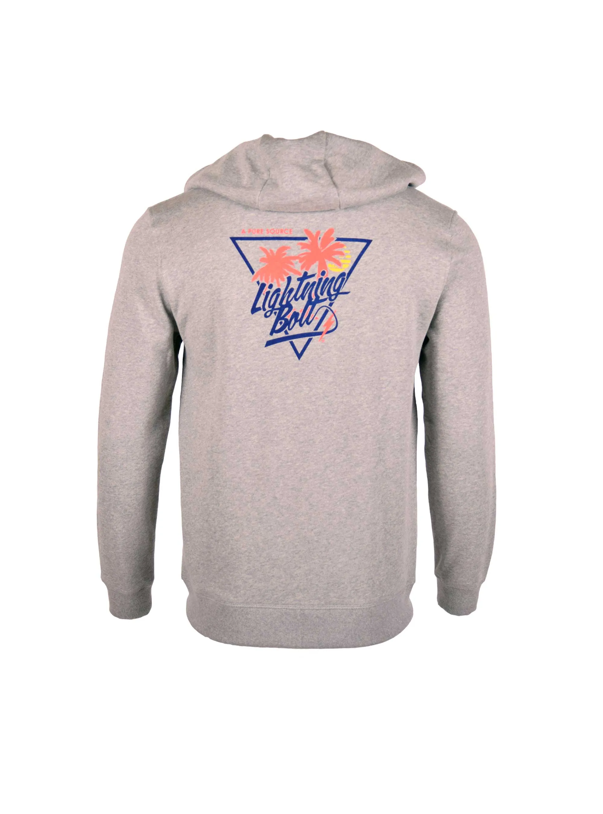 REGULAR ZIP HOODIE WITH FRONT AND BACK PRINT