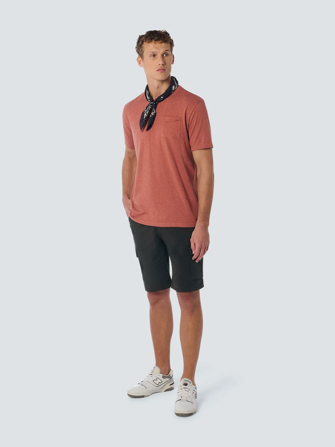 Short Cargo Garment Dyed   Stone Washed Stretch | Motorblack
