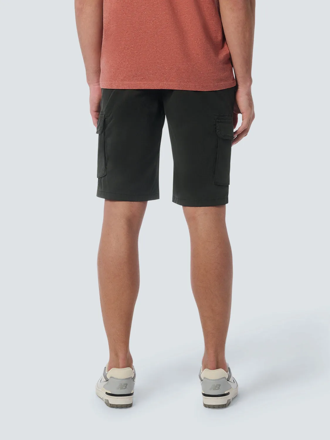 Short Cargo Garment Dyed   Stone Washed Stretch | Motorblack