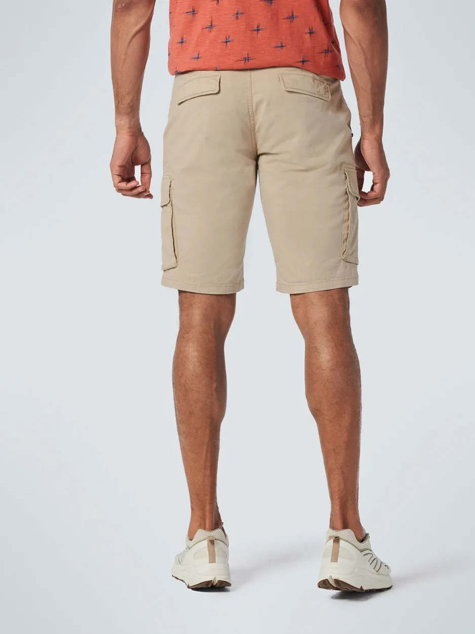 Short Cargo Garment Dyed   Stone Washed Stretch | Sand