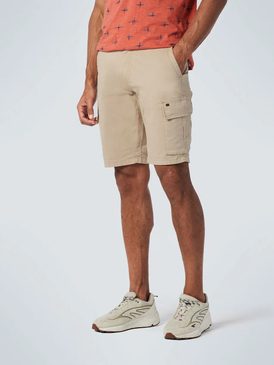 Short Cargo Garment Dyed   Stone Washed Stretch | Sand