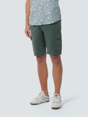 Short Cargo Garment Dyed   Stone Washed Stretch | Steel