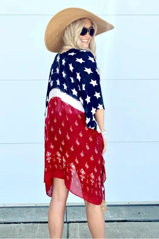Stars and Stripes Kimono