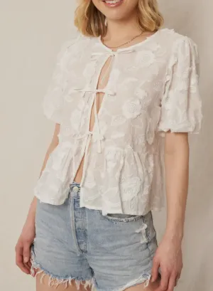 Tie Front Magnolia Blouse