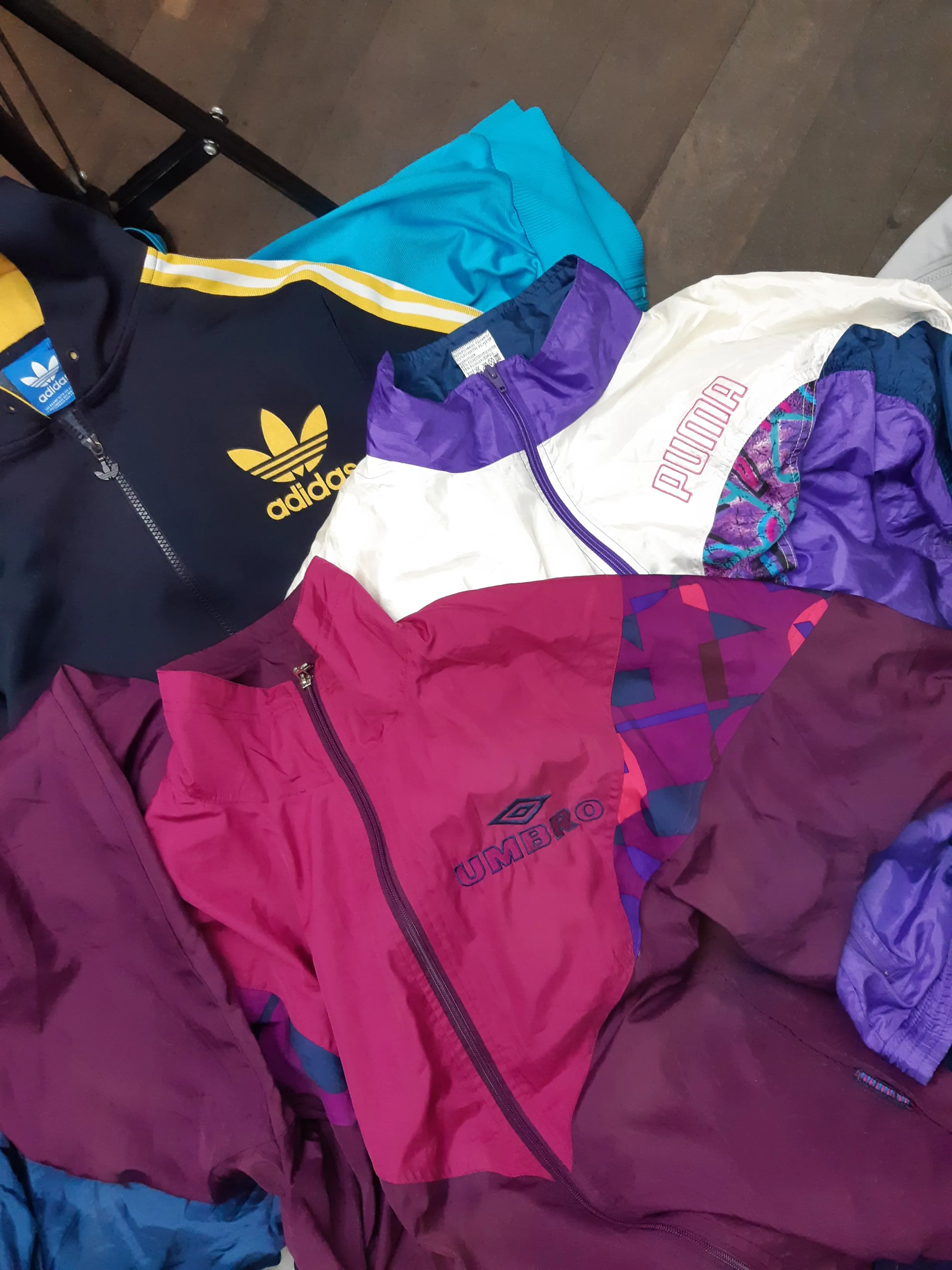 Vintage Branded (Adidas, Nike) Premium Track Tops & Soft Shell Jackets (13 pcs)