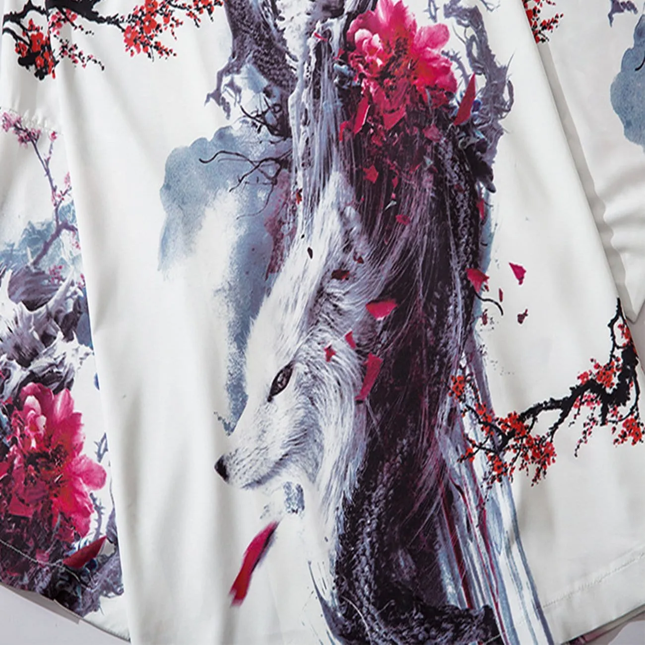 WLS White Fox Kimono