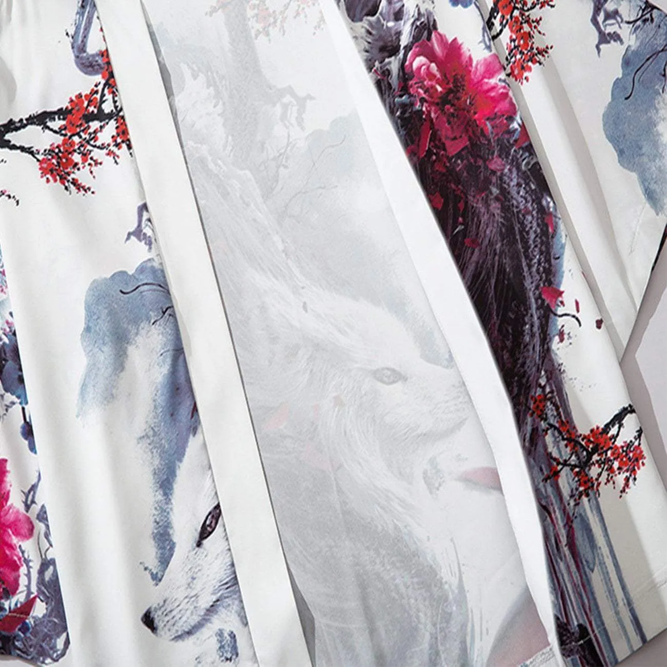 WLS White Fox Kimono