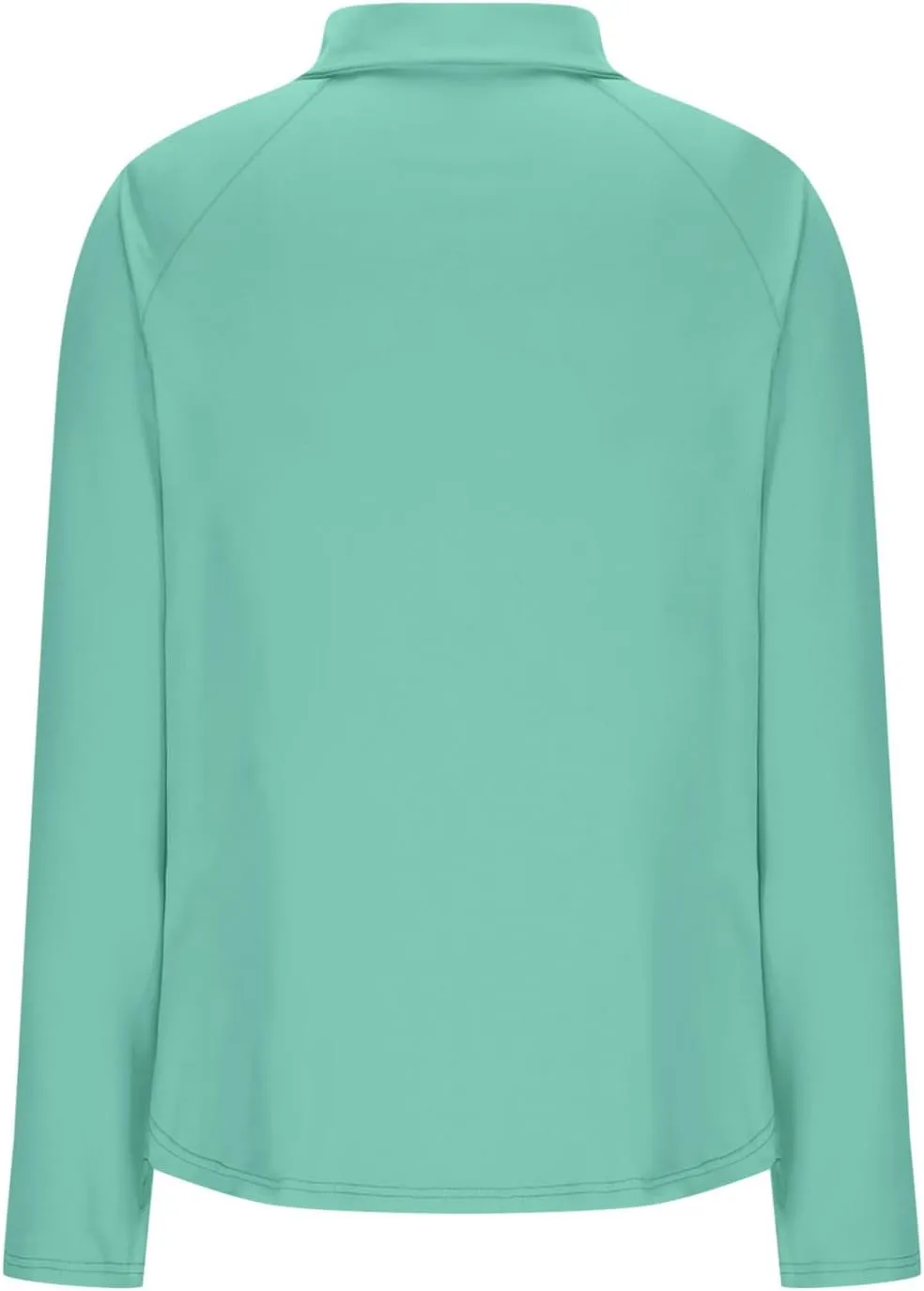 Women's UV Sun Protection 1/4 Zip Shirts Long Sleeve Rash Guard T-Shirt Lightweight Quick Dry Workout Running Tops